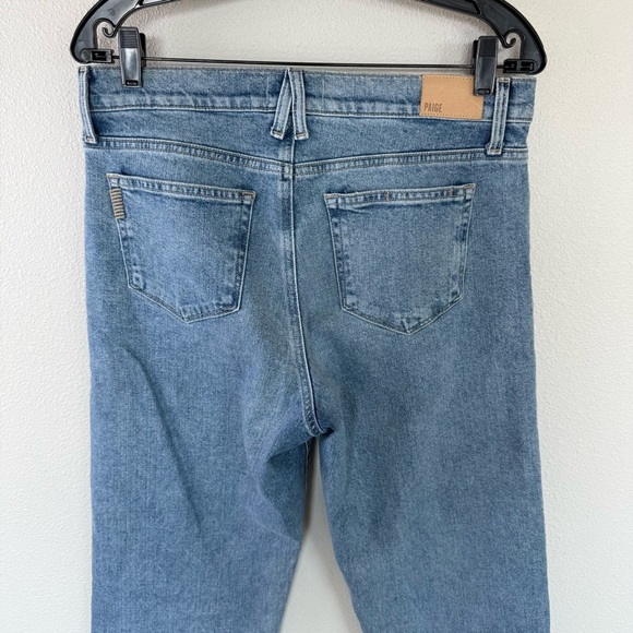 PAIGE Serena Boyfriend Straight Leg Jean Leela Distressed Denim Women’s Size 28 - Picture 10 of 13